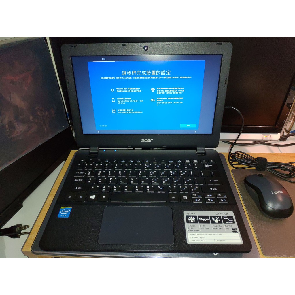 Acer Aspire E11 文書機 (升級Win10+128G SSD+8G RAM)