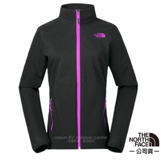 【美國 The North Face】女款 WindWall防風防潑透氣立領外套/特價85折/黑_2XVZ