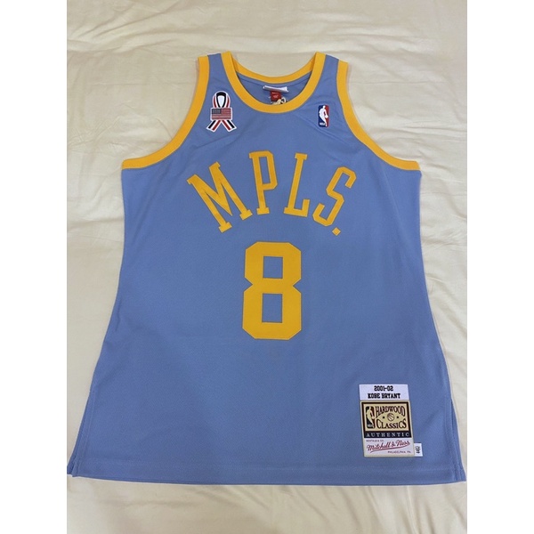 Kobe Bryant 01-02 MPLS 湖人復古 8 M&amp;N 復刻 球員版 NBA 球衣