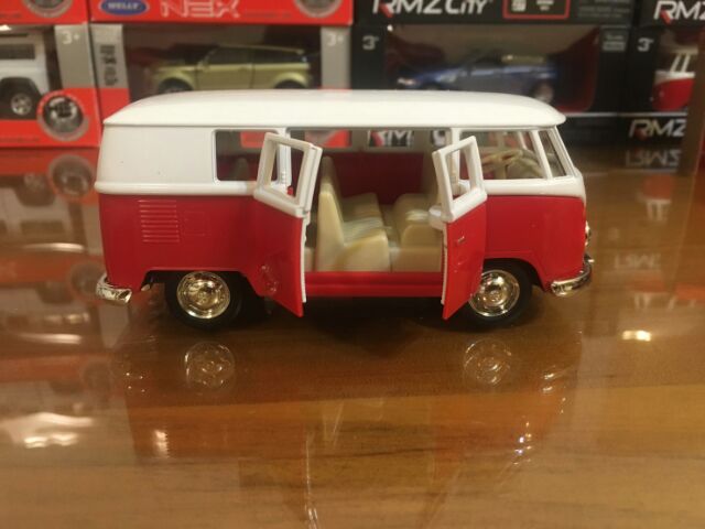 全新盒裝1 36 福斯廂型車volkswagen Bus T1 白紅色合金汽車模型 蝦皮購物