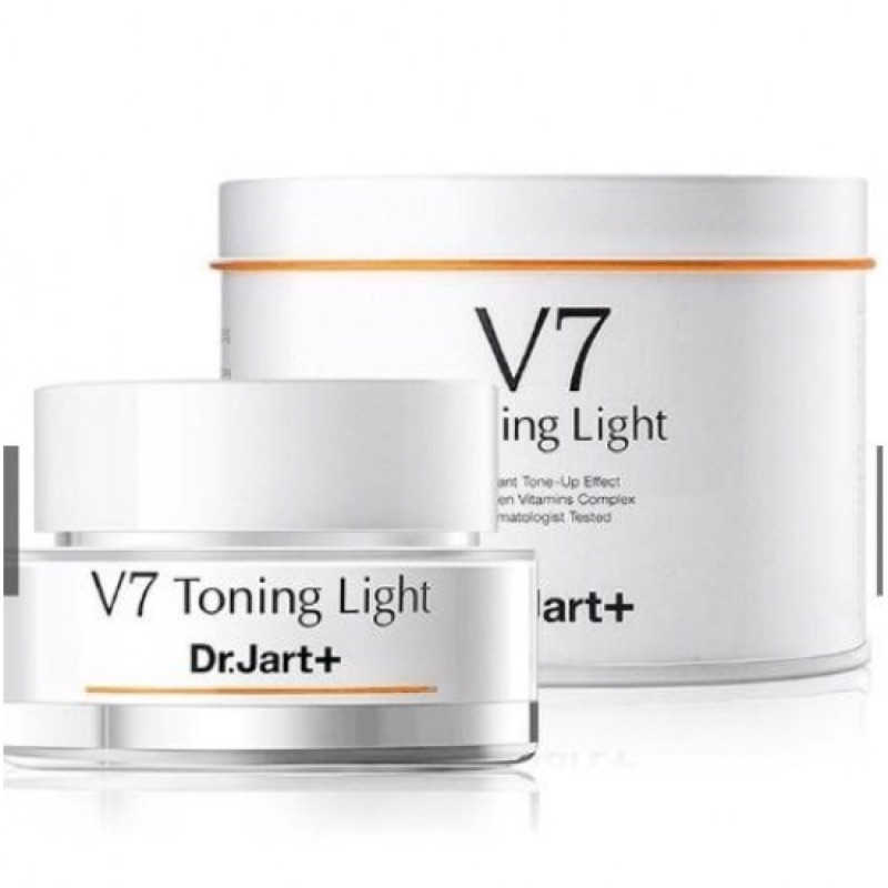 韓國 Dr.Jart+ V7 Toning Light 美白輕透 素顏霜 防偽標籤 50ml