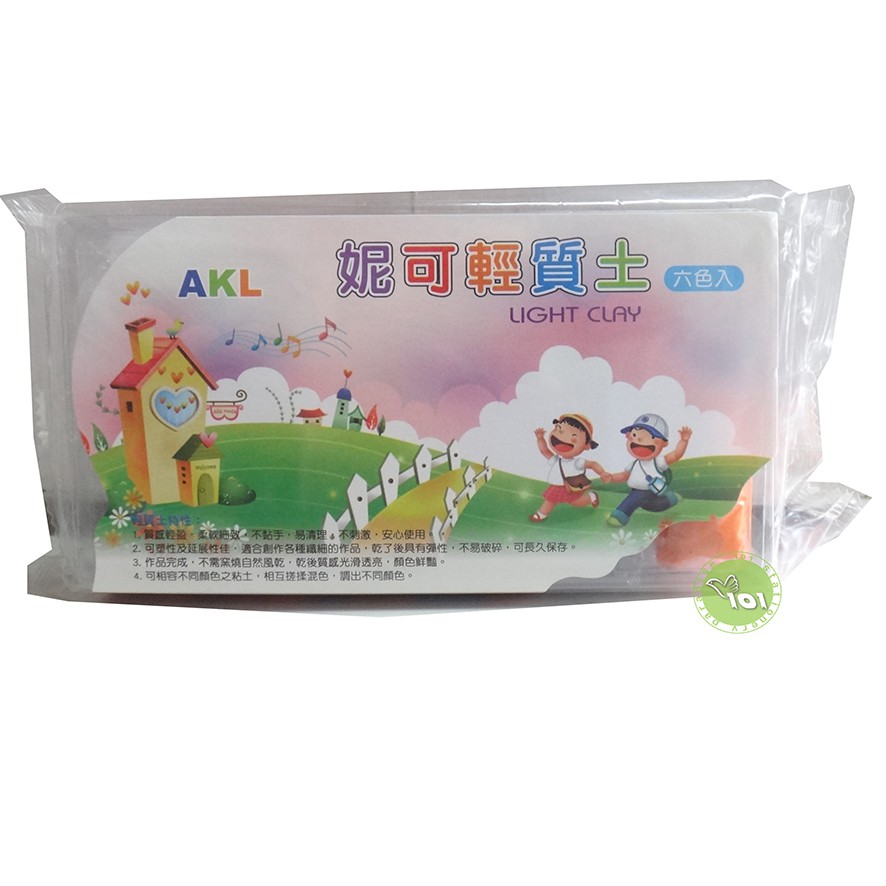 紙粘土 樹脂土nico65 6c 妮可輕質土6色入 蝦皮購物