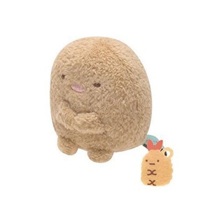 花見雜貨~日本進口全新正版sumikkogurashi角落生物角落小夥伴絨毛玩偶豆豆玩偶迷你玩偶小娃娃擺飾炸豬排配炸蝦款