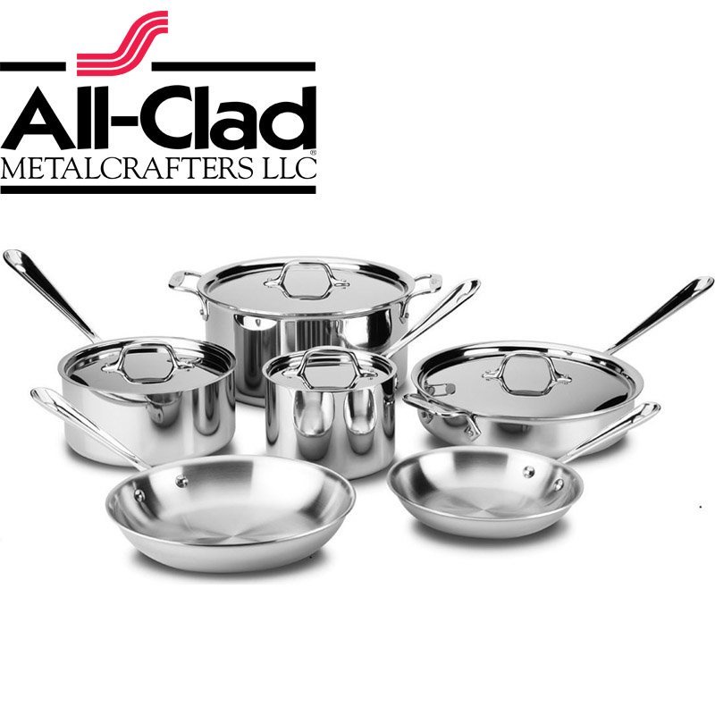 美國 All-Clad D3 STAINLESS  不銹鋼鍋具 10件組 不鏽鋼 鍋具組 餐具組 現貨