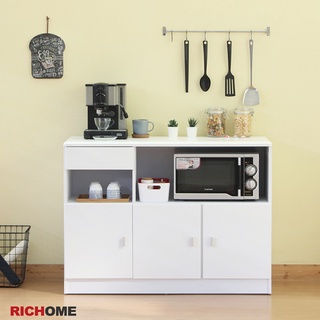 RICHOME 福利品 DR-197 防潑水 三門一抽 廚房櫃 餐櫃 電器櫃 微波爐架 收納櫃 玄關 近全新