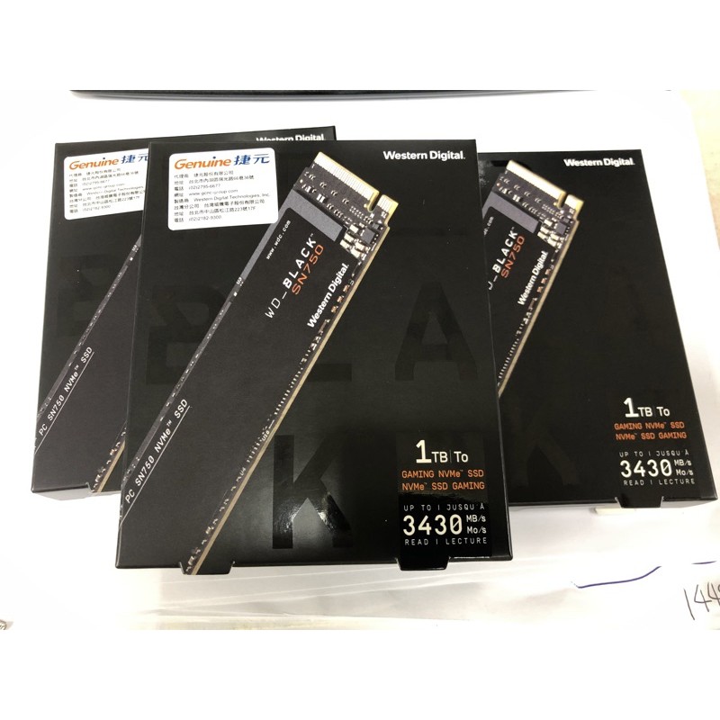 WD 黑標 SN750 1TB pcie ssd 固態硬碟