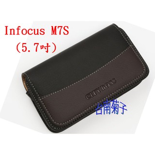 ★【Infocus M7S(5.7吋)】CITY BOSS時尚 腰掛橫式皮套