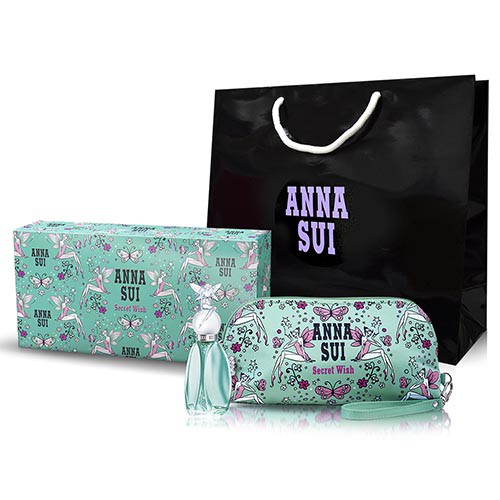 【MiNi❤米妮】Anna Sui Secret Wish 安娜蘇 許願精靈風采禮盒＋手拿包＋原廠紙袋。香水 情人節禮物