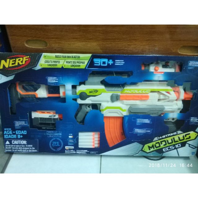 又心小舖。殺特價1788元 NERF Modulus ecs-10 自由模組 玩具衝鋒槍款盒裝新品 電動槍款 孩子寶熱火