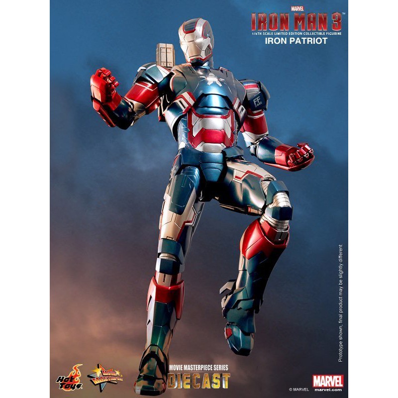 HOT TOYS MMS195 D01 鋼鐵人3 IRON MAN 愛國者 合金 Iron patriot