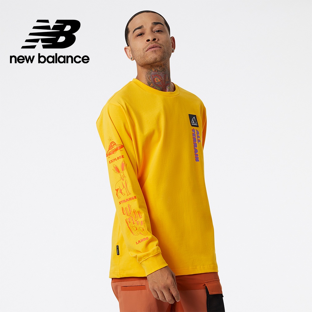【New Balance】NB長袖上衣_男性_黃色_MT21511SFR