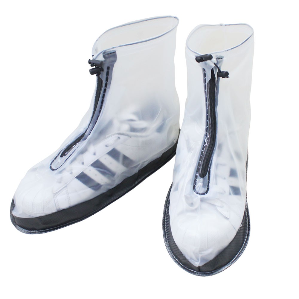 【FUJI-GRACE富士雅麗】中筒PVC 輕巧特防滑防雨鞋套 (防颱防水) (超取限10雙)