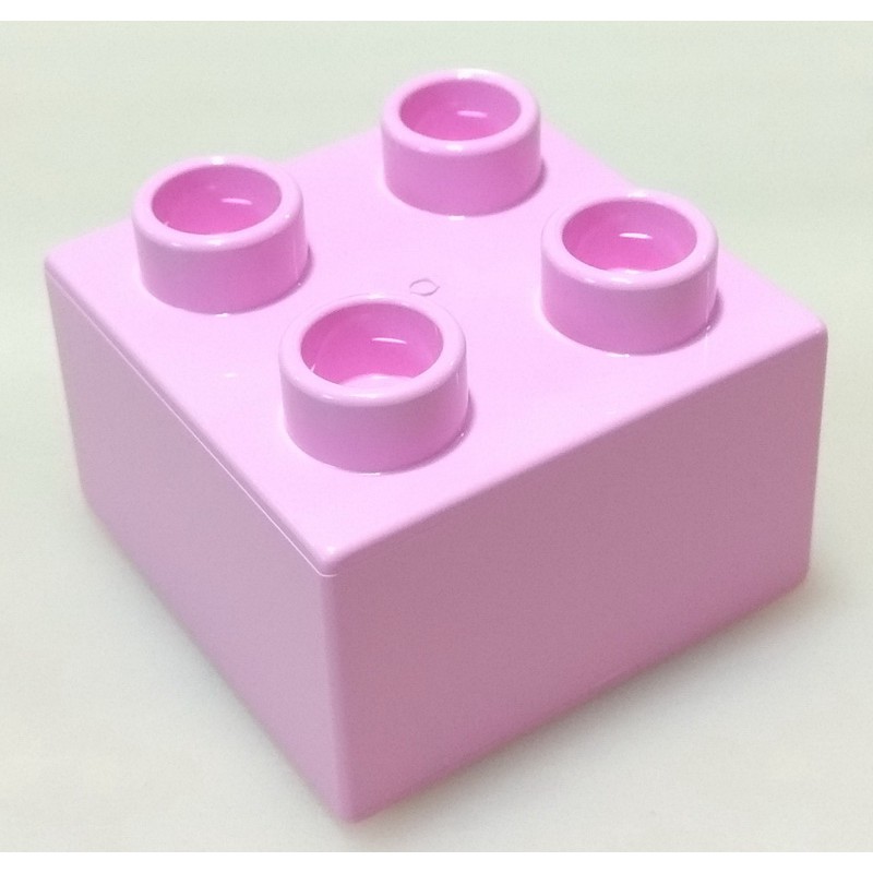 【得寶Duplo】粉紅色 2x2 基本磚 大顆粒 積木 [樂高玩家★正版LEGO]