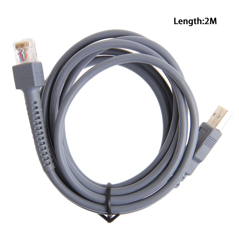 2M符號條碼掃描器USB電纜LS1203 LS2208 LS4208 LS3008 CBA-U01-S07ZAR