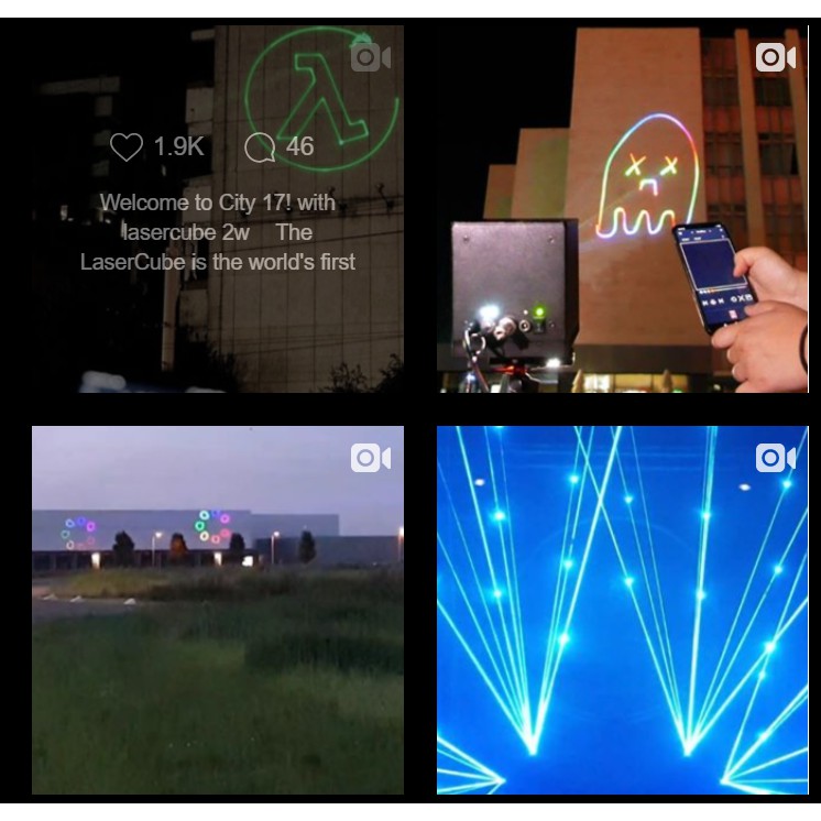 Lasercube 2w 全世界最小的雷射投影機wicked Lasers 派對燈光效果 蝦皮購物