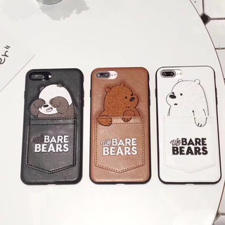 熊熊遇見你iPhone12 11proMax iPhone Xs iPhone8plus 7 8 6s 可插卡手機殼