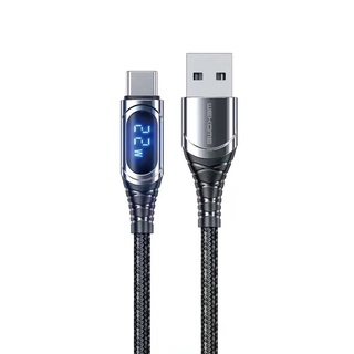 WK WDC-166 數顯 6A充電線 快充充電線 數據線 傳輸線 USB TypeC 編織充電線