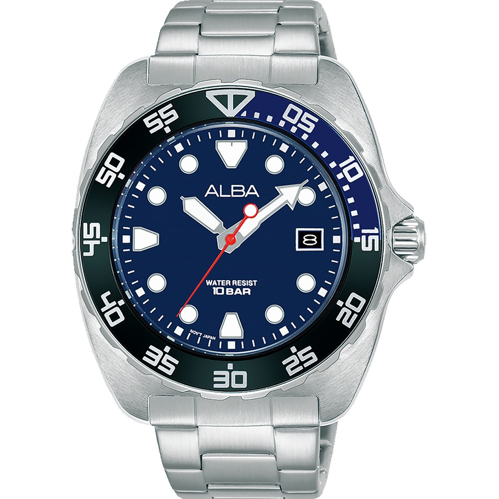 ALBA 雅柏 經典限量運動潛水造型手錶-AS9M91X1)