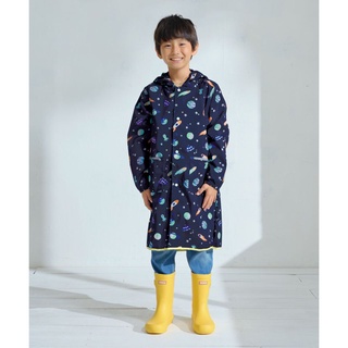 日本Wpc. 太空探險L 空氣感兒童雨衣/防水外套 附收納袋(120-140cm)
