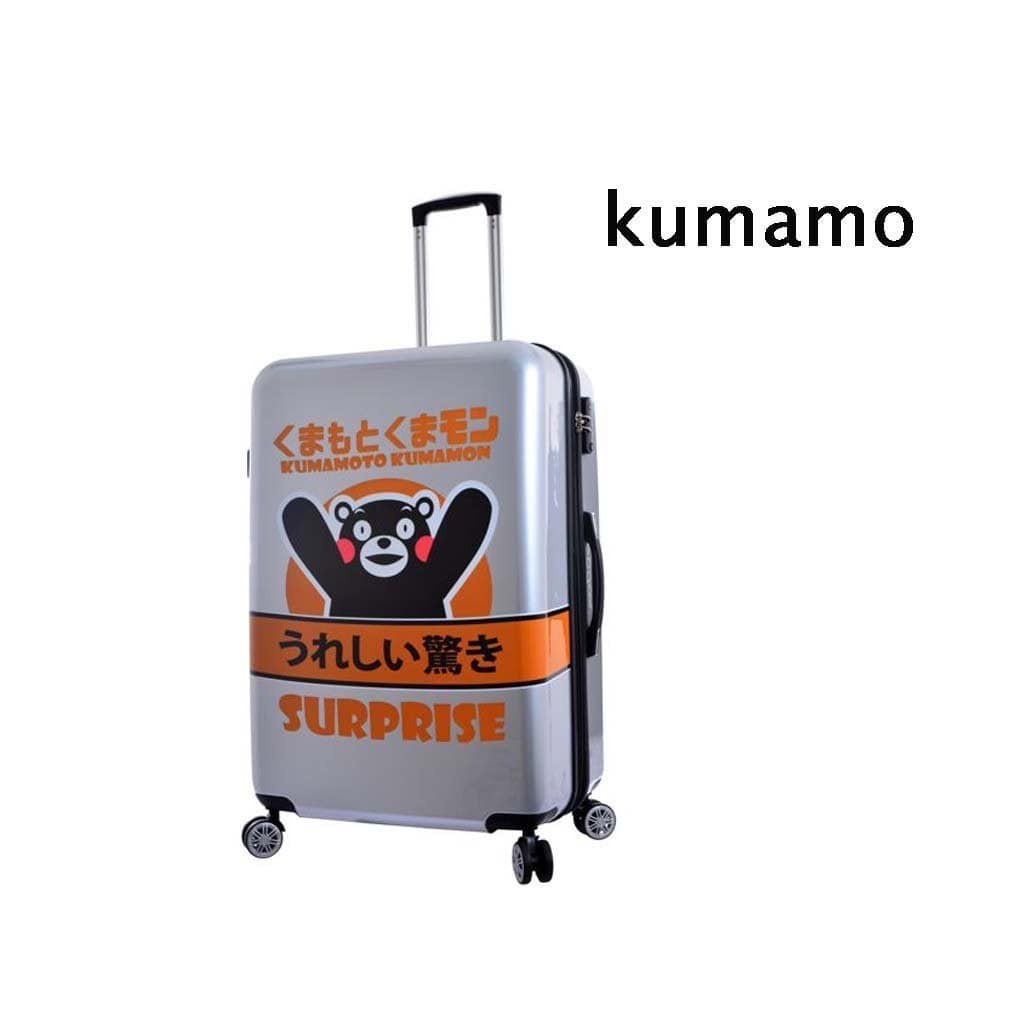 Kumamon 熊本熊 第二代 超輕量硬殼 PC/ABS 28吋行李箱 海關鎖 銀色 現貨一個