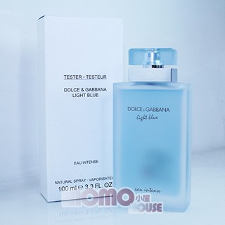 ☆MOMO小屋☆ D&G Dolce&Gabbana 淺藍 女性淡香精 100ml TESTER 有蓋