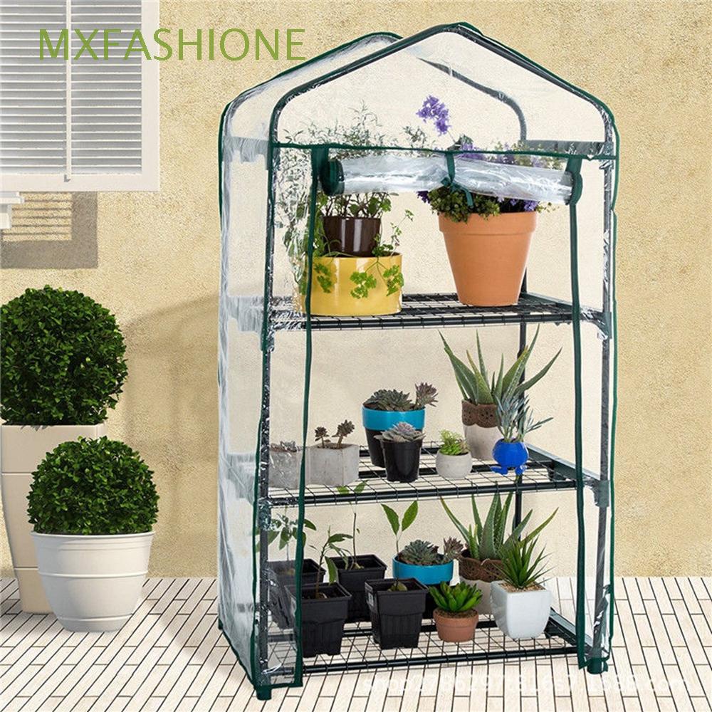 Mxfashione 耐用耐腐蝕透明的聚氯乙烯隧道植物生長植物棚溫室覆蓋 蝦皮購物
