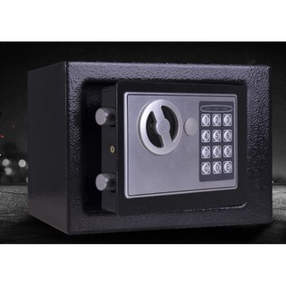保險櫃家用辦公小型17E全鋼可入墻床頭迷你保險箱電子密碼-1500