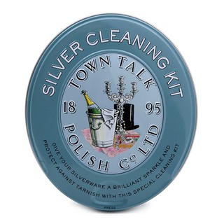 英國 Town Talk【拭銀布】Silver Cleaning Kit S925 銀飾保養清潔