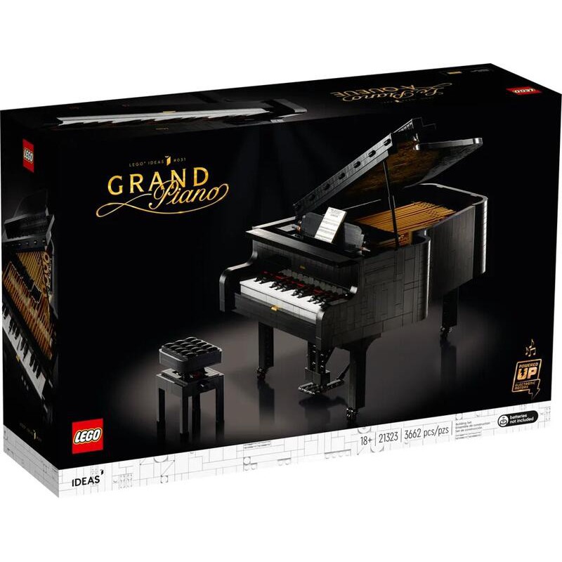 [ 玩樂磚家 ] LEGO 21323 大鋼琴可彈奏鋼琴Grand Piano IDEAS系列