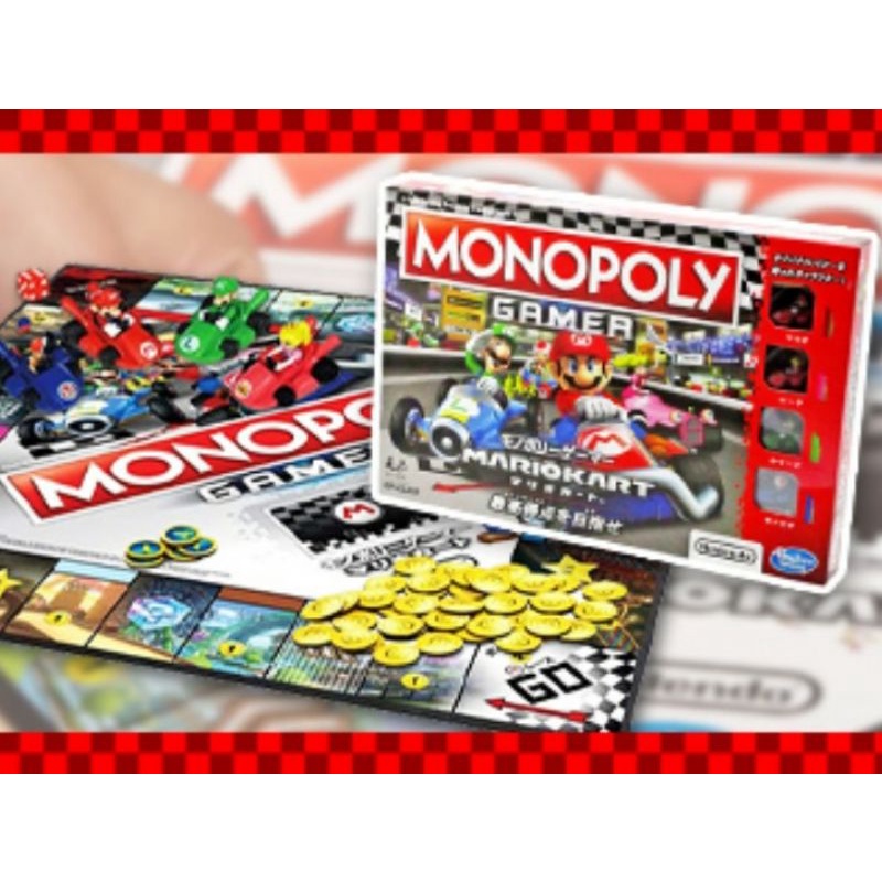 [日本景品] Monopoly x Mario Kart 地產大亨 瑪利歐賽車 超級瑪利 馬力歐兄弟 大富翁 桌遊 絕版