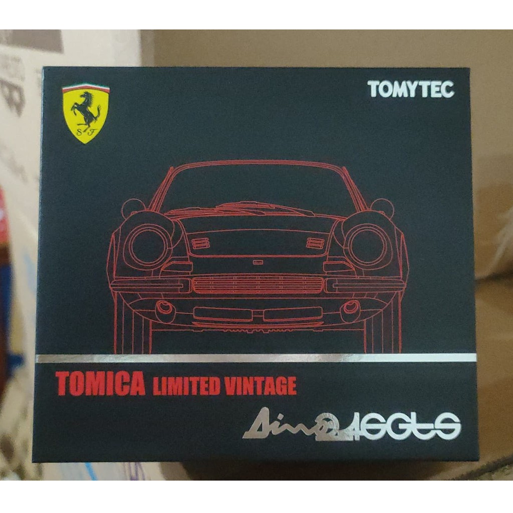 (現貨) Tomytec Tomica 敞篷車  Dino 246GTS (赤)  Ferrari 法拉利  TLV 紅