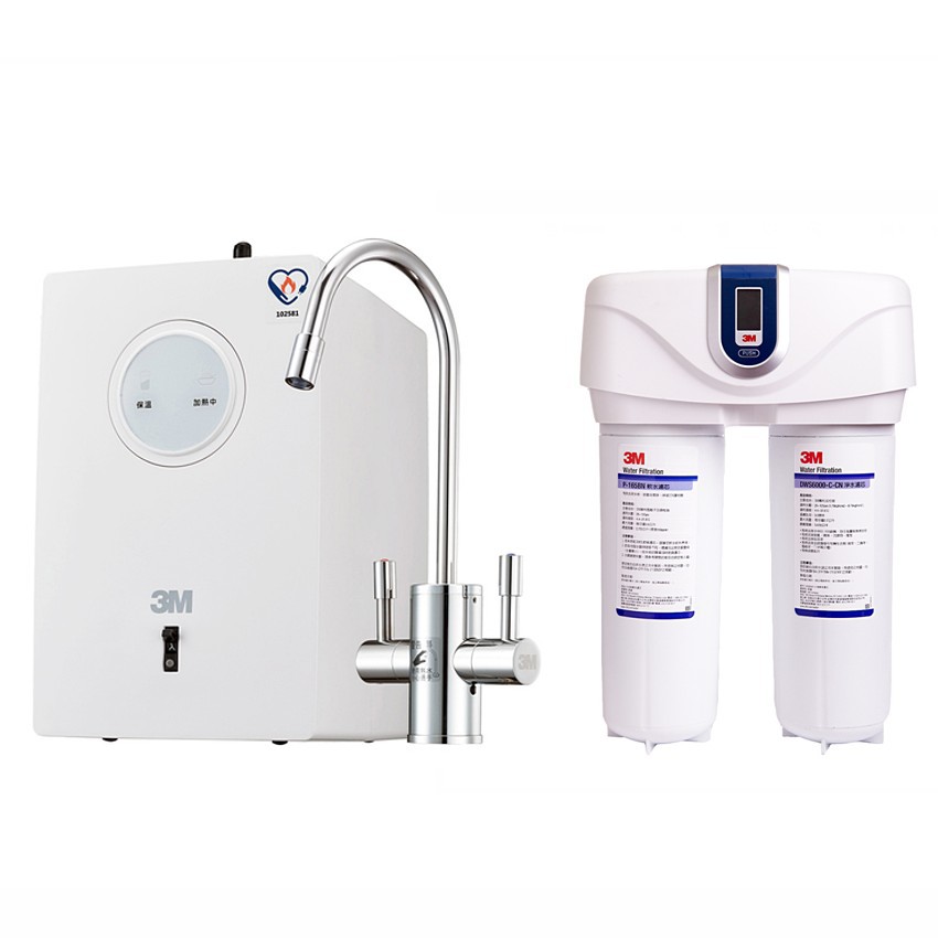 3M HEAT1000櫥下型熱飲機+DWS6000-ST智慧型淨水器(含基礎安裝)