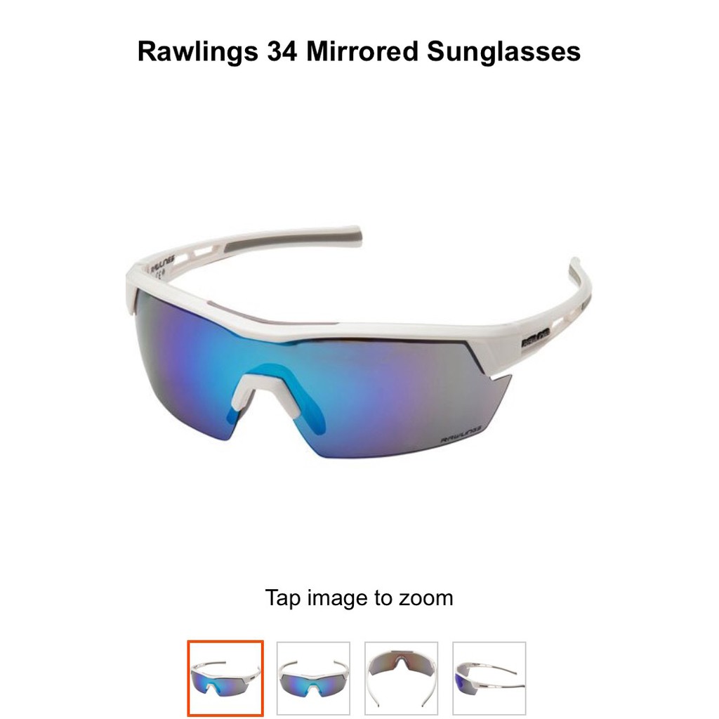 全新RAWLINGS 羅林斯美國進口棒壘球專用眼鏡特價白框藍色鏡片