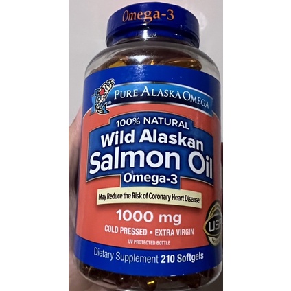 現貨 美國COSTCO購入 純阿拉斯加 Pure Alaska Omega Wild Fish Oil 野生鮭魚油210