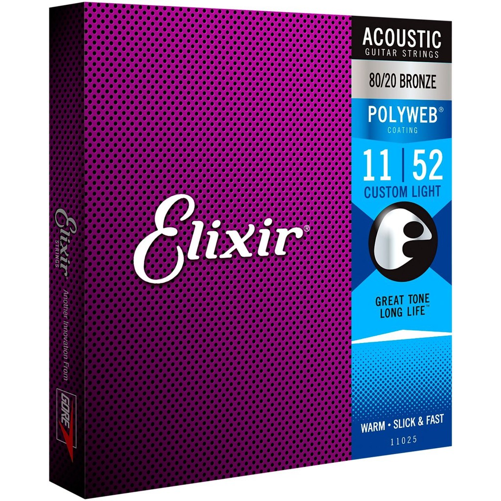 Elixir POLYWEB 11025 (11-25) 民謠吉他弦 木吉他弦 美國製造原廠包裝公司貨