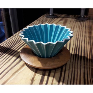 【多塔咖啡】日本進口 ORIGAMI 摺紙咖啡陶瓷濾杯組 S/M 第二代 (土耳其藍) 2019咖啡冠軍專用杯 摺紙濾杯