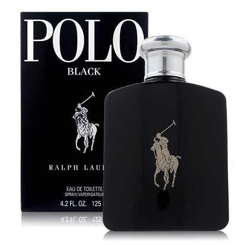 RALPH LAUREN POLO BLACK 黑馬球男性淡香水 125ML (平行輸入)