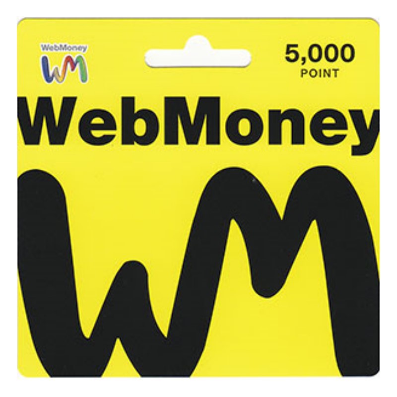 Webmoney 5000點wm 點數卡日本儲值卡虛擬貨幣電子錢包實體卡可線上發卡 台中星光電玩 蝦皮購物