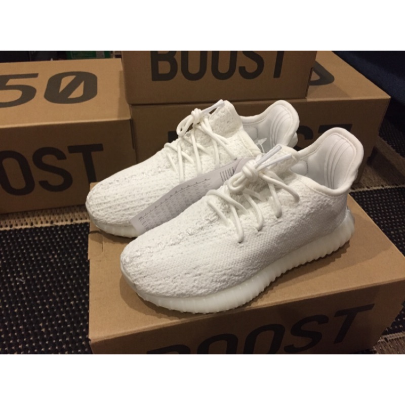 全新歐洲公司貨 Yeezy boost 350 V2 infant cream white 白 童鞋