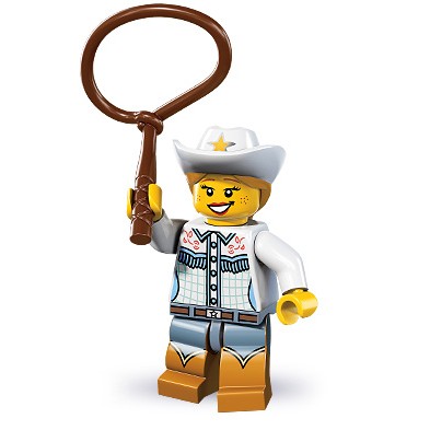 ［想樂］『人偶』全新 樂高 Lego 8833 4 第八代人偶包 女牛仔 Cowgirl