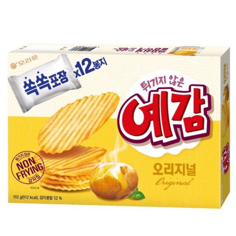 韓國 orion 好麗友 預感香烤洋芋片 原味 非油炸 烘烤洋芋片