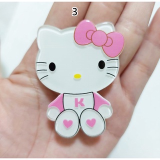 全新Hello kitty凱蒂貓坐立愛心款壓克力造型髮夾邊夾髮飾品