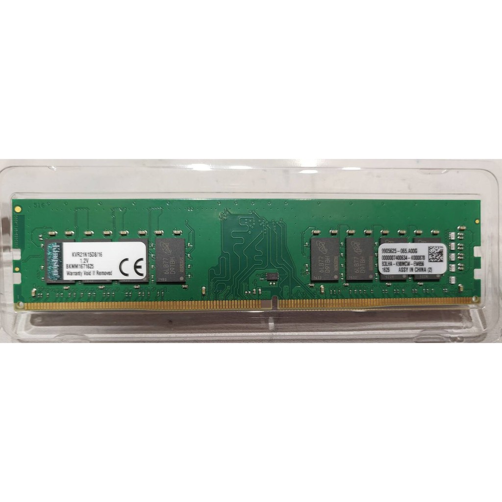 金士頓KINGSTON桌上型DDR4 RAM 16G 2133記憶體KVR21N15D8/16終身保固