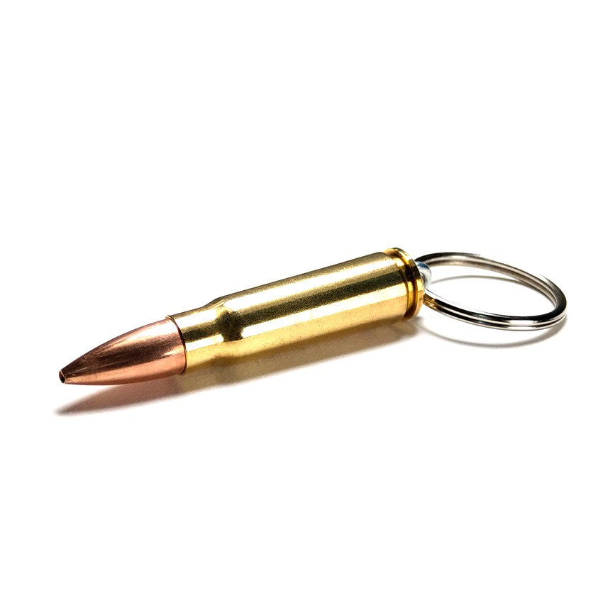 Bullet - AK47 真實步槍子彈鑰匙圈（黃銅）復古金屬創意造型質感鑰匙扣 個性潮牌鑰匙吊飾掛飾 生存遊戲特殊裝備