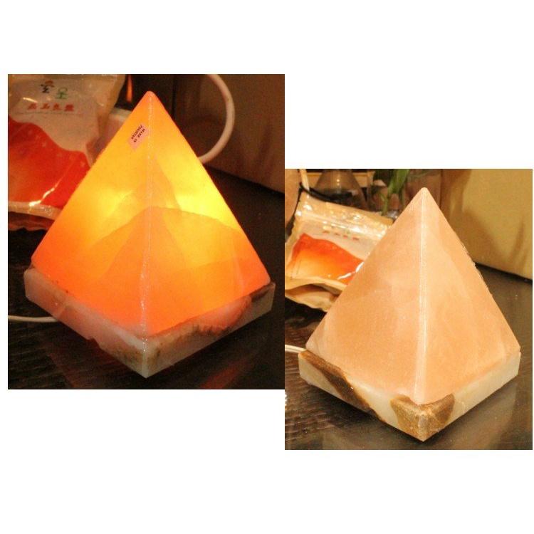 玄呈 鹽燈 喜馬拉雅山 玫瑰鹽燈☆高貴-權利-財富-聚財的象徵金字塔4吋#4$650元特價 隨機出貨