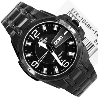 CASIO EDIFICE仿輪胎壓紋設計黑錶EFR-104BK-1A