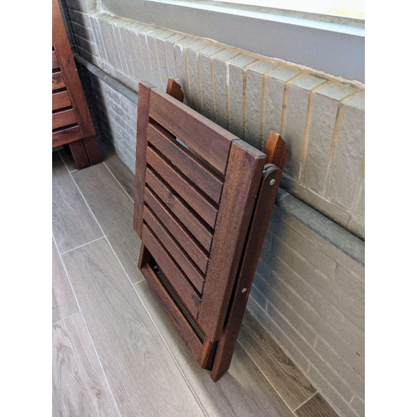 IKEA 戶外椅 椅凳 折疊椅 棕色 陽台佈置 休閒必備
