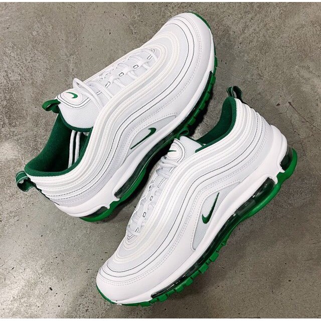 green and red air max 97