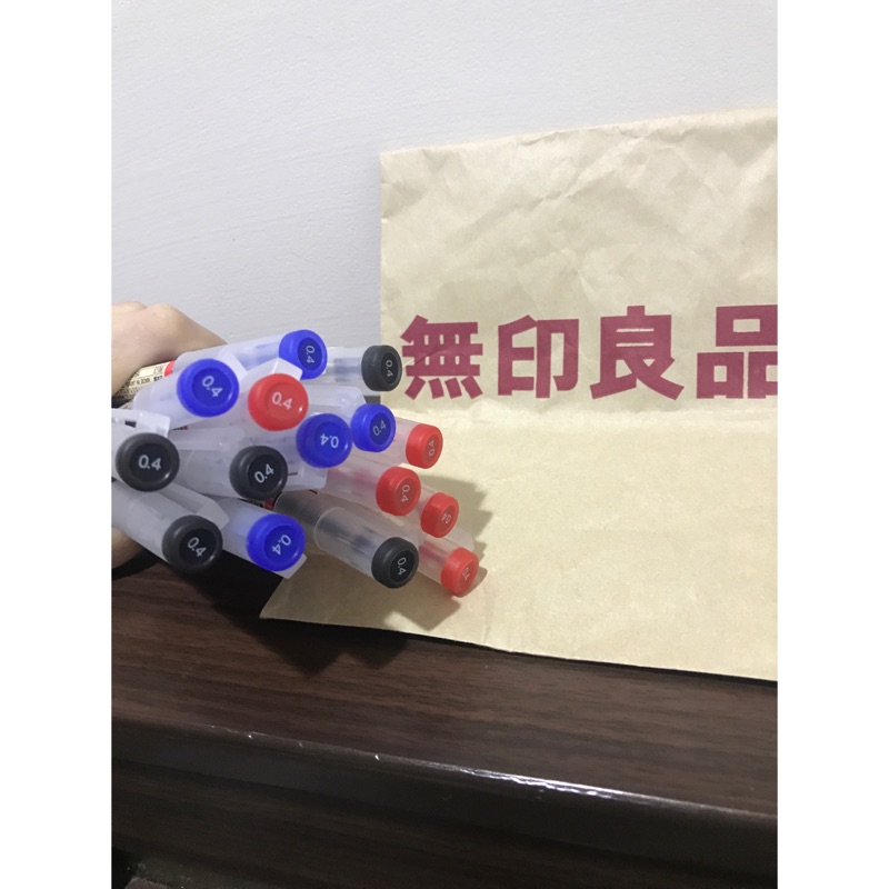 「Irene706❣️」（現貨供應） Muji 無印良品 日本限定 擦擦筆 0.4mm 紅/藍 擦擦筆 可擦拭原子筆