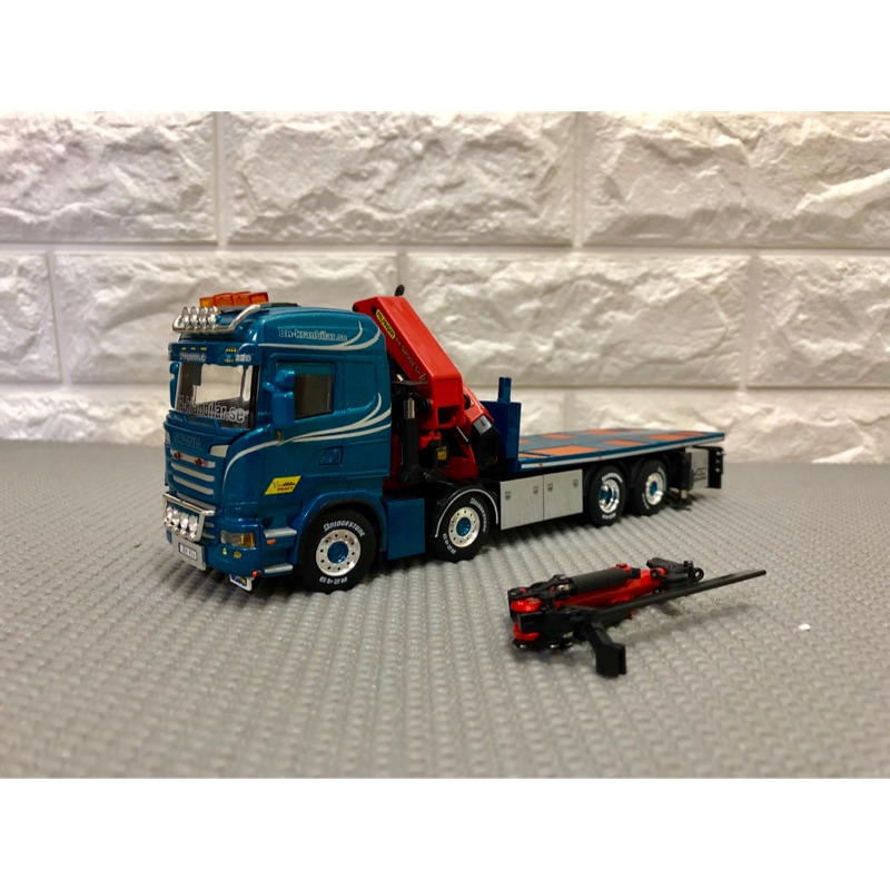 WSI 1/50 SCANIA 12輪屈臂拖吊車彩繪塗裝